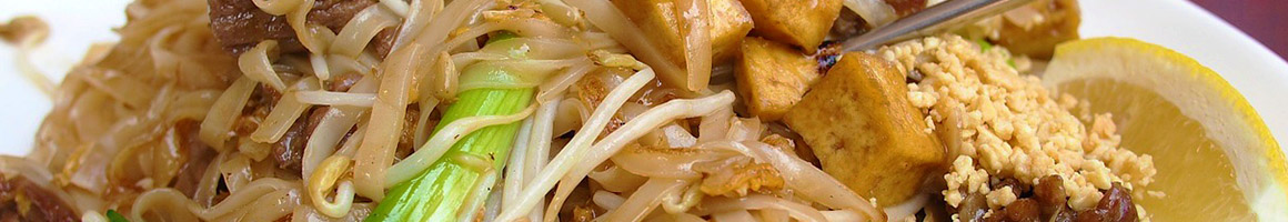 Eating Thai at Galanga restaurant in Bay Shore, NY.